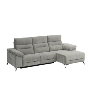 Sofá com 3 lugares e chaise longue direita