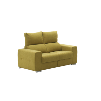 Sofá de 2 lugares com costas reclináveis e assentos deslizantes